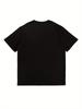 Футболка мужская Heavyweight Graphic T-Shirt - черная повседневная футболка с круглым вырезом и коротким рукавом с уникальным принтом