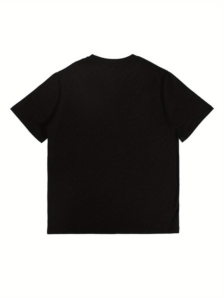 Футболка мужская Heavyweight Graphic T-Shirt - черная повседневная футболка с круглым вырезом и коротким рукавом с уникальным принтом