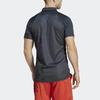 Adidas SS23 Roland Garros Collection Tennis Paris Heat.Rdy Freelift Рубашка-поло с принтом тай-дай Мужские топы Карбон-черный HZ1346