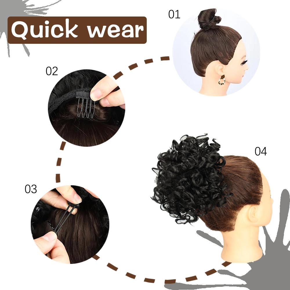 XINRAN Волосы Пучок Синтетический Эластичный Шнурок Свободная Волна Кудрявый Конский Хвост Наращивание Волос Беспорядочный Пучок Волосы Часть Для Женщин Ежедневное Использование