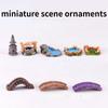 Landscaping Crafts DIY Ornaments Miniature Landscape Ornaments Miniature Miniature Garden Water Well Bridge Retro House Fairy Tale Garden