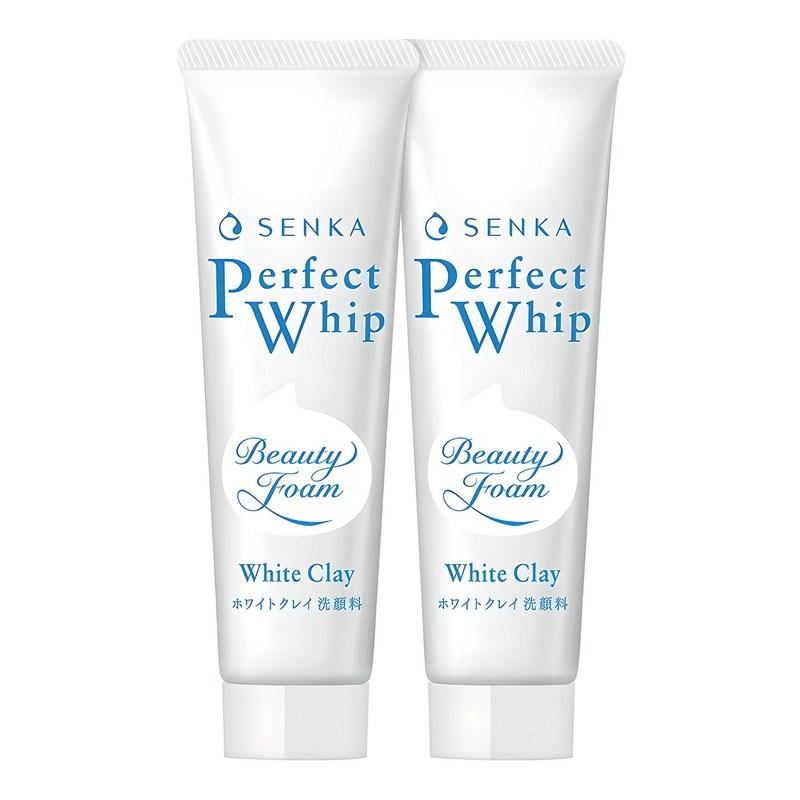 Senka Perfect Whip White Clay Cleansing Foam, 50g, 2 pcs