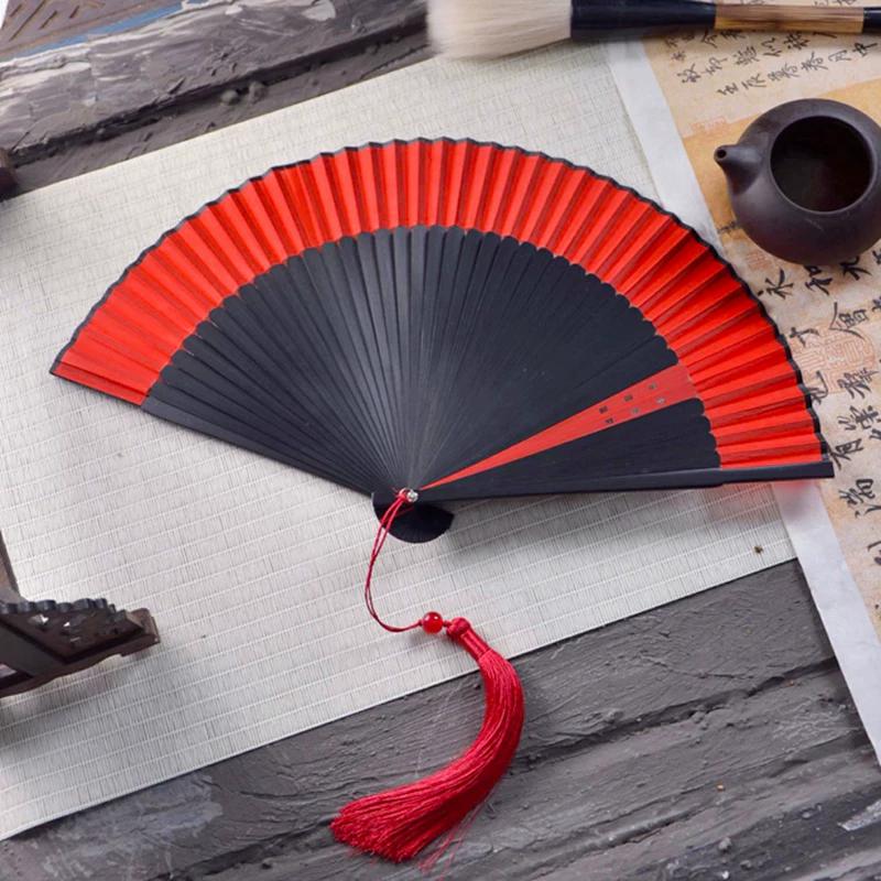 6-дюймовый золотой шелковый японский классический летний веер
