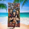 Баскетбольное аниме Kuroko Банное полотенце Микрофибра Мягкое Впитывающее Дышащее Для девочки Детей Декоративное Мультяшное Пляжное полотенце