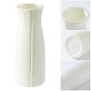 Imitation Ceramic Plastic Vase Budget-friendly Decorative Plastic White Vase Flower Arrangement Decoration
