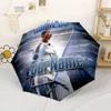 Cristiano Ronaldo Customize Text Umbrella Automatic Umbrella with 8-Rib Foldable Design for Outdoor Daily Use Fashion Lovers