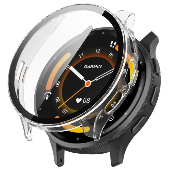 Защитный чехол для умных часов Garmin Venu3S, полная защита, высокая четкость, защита от царапин, чехол из закаленного стекла для Garmin Venu 3S