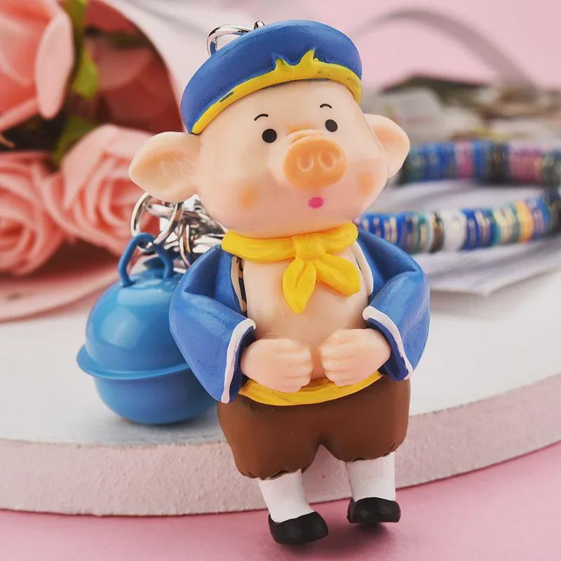 Journey To the West Anime Keychain: Monkey King & Pig Bajie Pendant for Backpacks