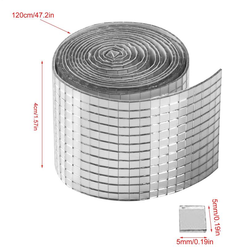 Самоклеящаяся имитация стекла Мини-квадратное зеркало Акриловая мозаика Плитка Наклейки Ванная комната DIY Вечеринка Ручная работа Ремесло Домашнее украшение