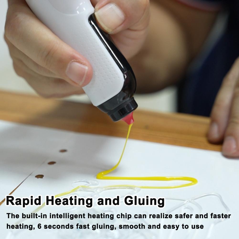 Электрическая машина для нанесения клея-расплава, портативный беспроводной инструмент для экструзии литиевого клея, 7 мм, клей-карандаш