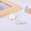 Tooth And Toothbrush Enamel Pins Wink Smile Tooth Brooches Dentist Badges