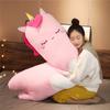 Милая Мягкая Длинная Подушка-Единорог Плюшевые Игрушки Динозавр Мягкая Офисная Подушка для Сна Подушка Подарок Кукла для Детей Девочек