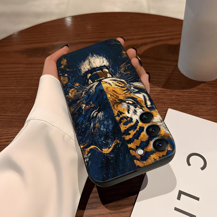 Чехол для Samsung Galaxy S26 Ultra S10 S9 S21 FE S25 Plus S20 Ultra S23 S24 Note 20 8 9 10 Funda Чехол для телефона Крутой Мультяшный Тигр