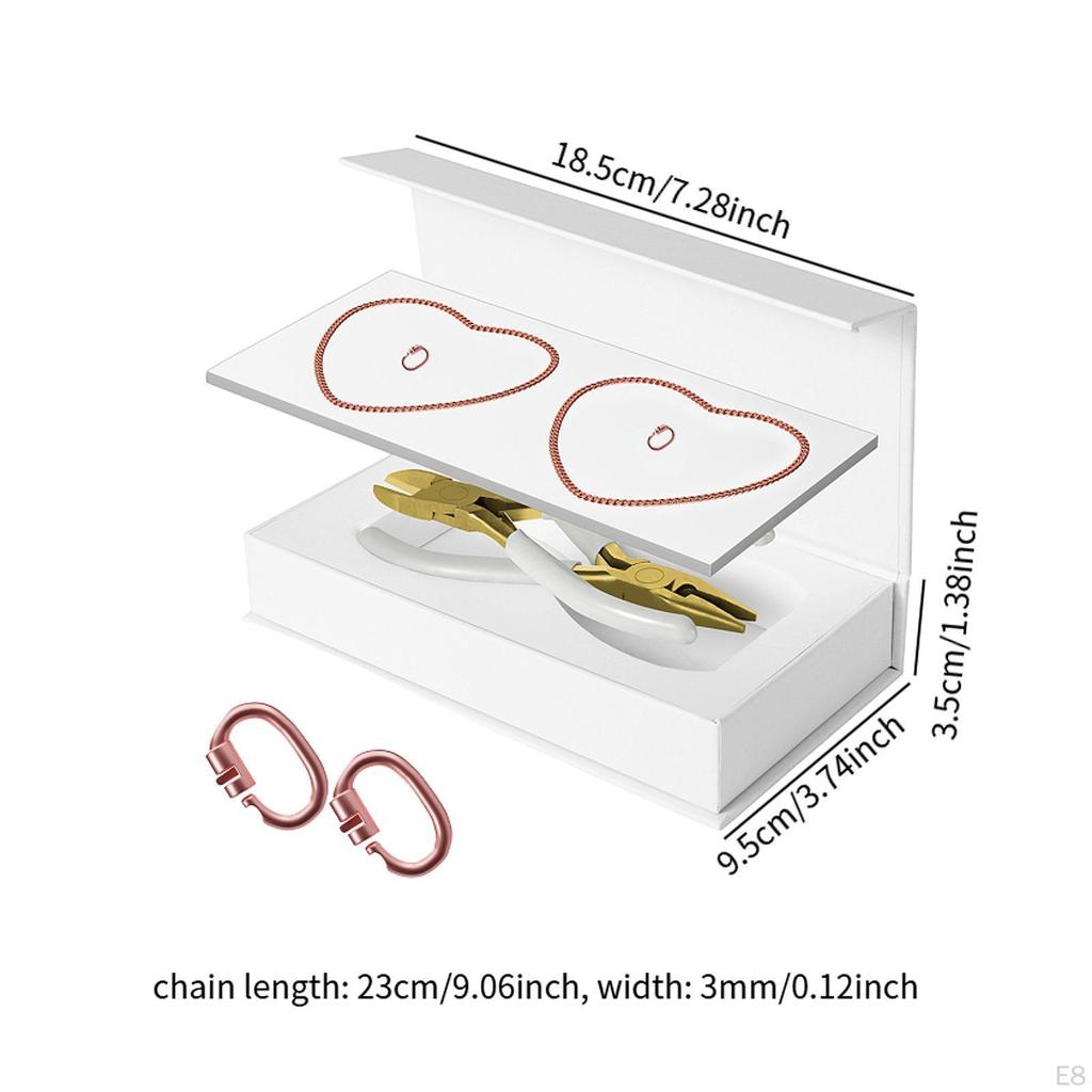 2шт. Набор постоянных браслетов для пар, запертые на руку цепочки, изготовление браслетов своими руками для