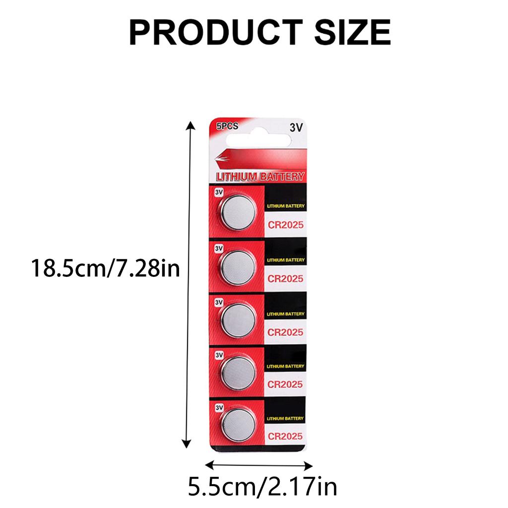 Набор из 10 шт/5 шт CR2025 плоские батарейки CR2025 3V литиевые таблеточные батарейки для часов калькуляторов портативной электроники