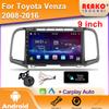 Автомобильное радио Мультимедиа Android для Toyota Venza 2008-2016 DVD GPS Головное устройство Навигация Авто 2din Carplay Плеер 4G Видео Стерео