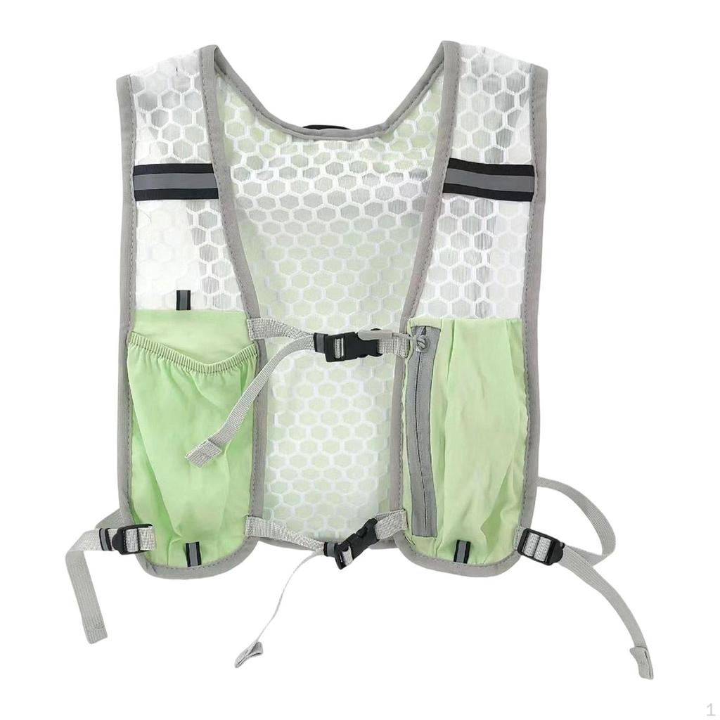 Hydration Backpack Running Vest Water Bladder Bag Daypack Breathable with Reflective Strip for Trail