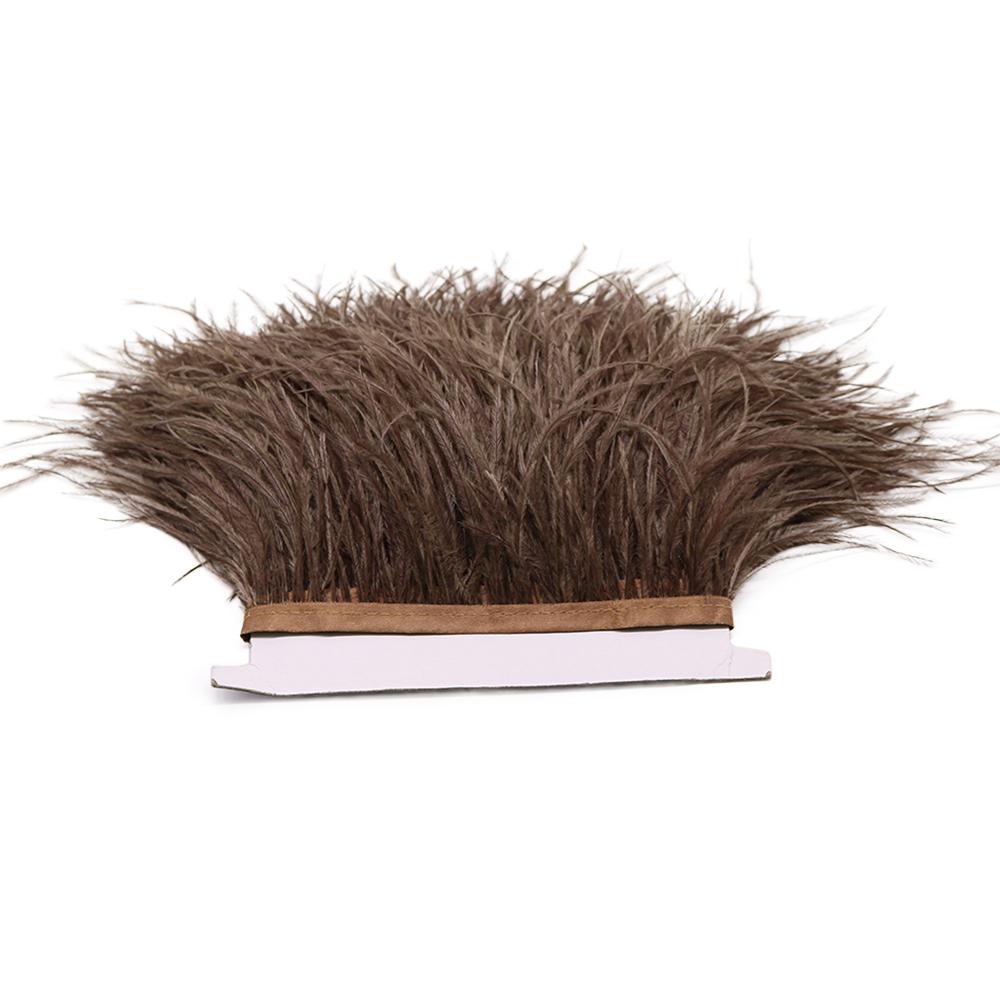 Feather1M 5M 10M 8-10см Черно-белые Страусиные Перья Тесьма Лента Многоцветные Перья для Шитья Перьевых Поделок Украшения Платья Одежды