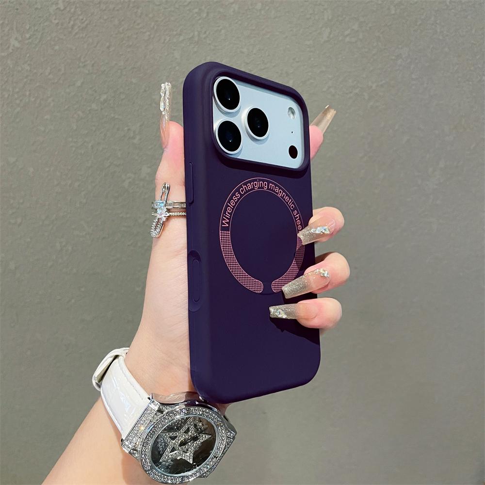Soft Liquid Silicone For Magsafe Wireless Charging Magnetic Case For iPhone 17 16 15 14 13 12 11 Pro Max Plus Candy Color Cover