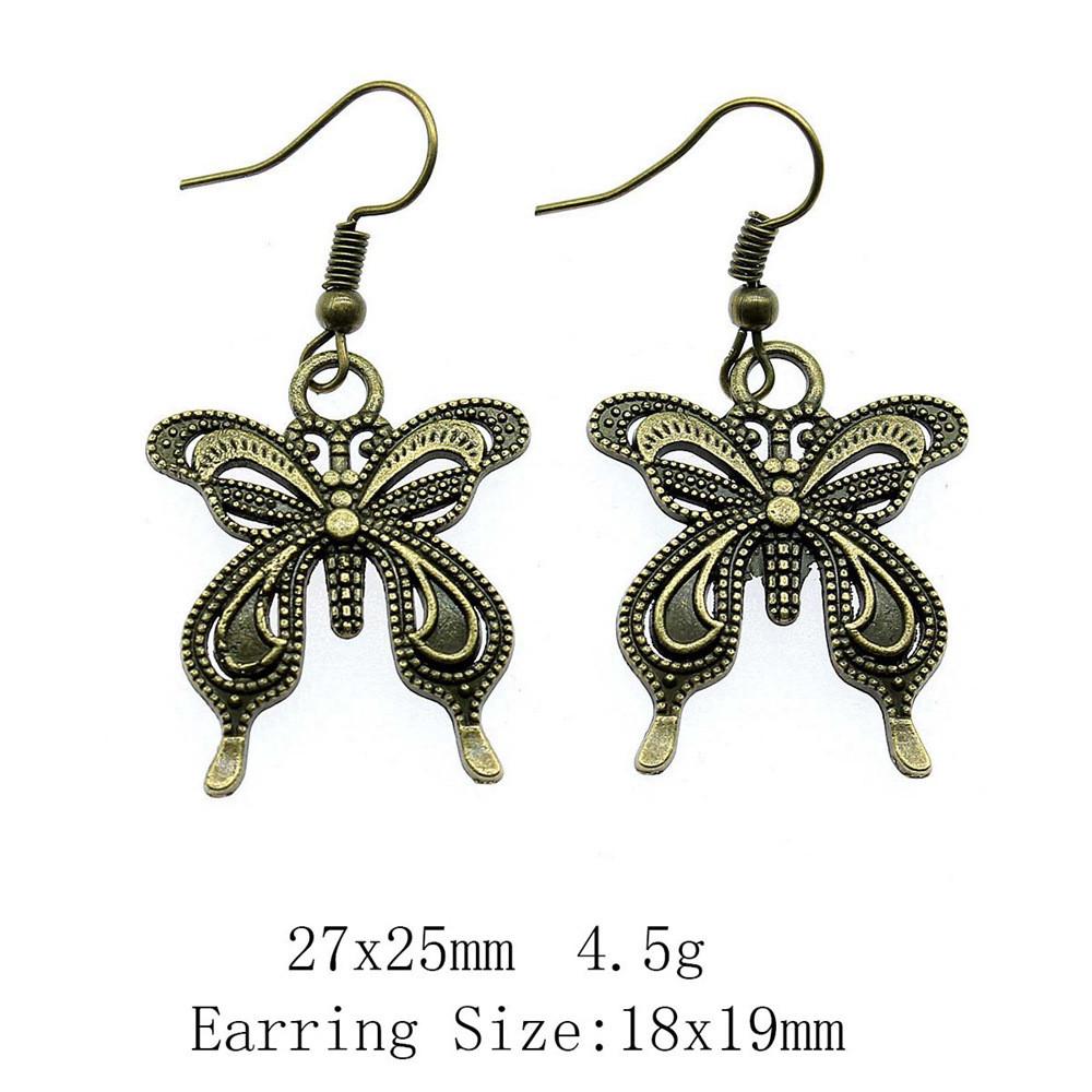 Выпускные серьги Ювелирные изделия Стрекоза Бабочка Серьги-подвески и висячие серьги Сувенирные серьги в стиле бохо