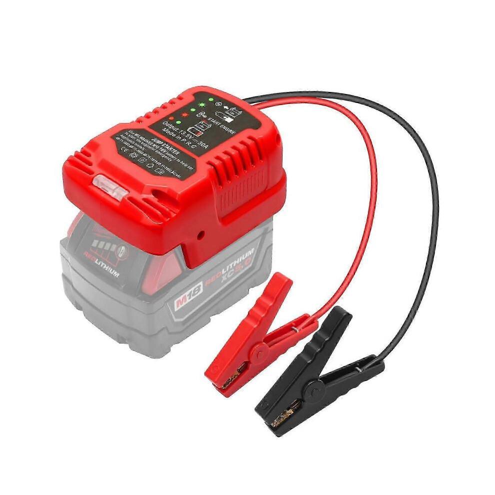Jumper Cables Compatible with Milwaukee 18V Battery Jumper Starter 11AWG 1.2FT