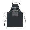 Tablier De Cuisine - PLANETEE - Concepteur Rédacteur Bon Ou De Mauvais - Noir - 90x60 Cm - Impression Bretonne