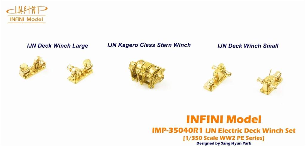 Infini Model 1/350 IMP Series Winch Set A for the Japanese Navy, Plastic Model Parts IMP3540