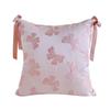Korean Ins Ballet Style Girl Pink Ribbon Bow Pillow Cream Style Cushion Bedroom Sofa Cushion Cover