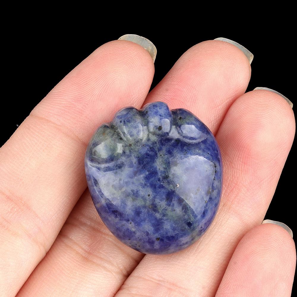 Lovely Ornaments Natural Stone Little Girl's Foot Decorative Ornament Lucky Gift Spiritual Jewelry Size 25x23mm