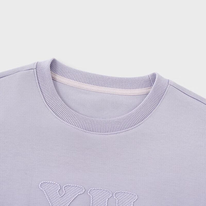 YEEHOO Girls' Autumn Solid Color Round Neck Sweatshirt