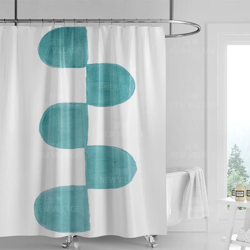 Абстрактная геометрическая граффити шторка для душа скандинавский минимализм водонепроницаемая тканевая занавеска для ванной шторка для душа 180x200