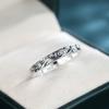 Vintage Carved Pattern Ring for Women Antique Silver Color Bohemian Retro Accessories Wedding Band Jewelry Gift