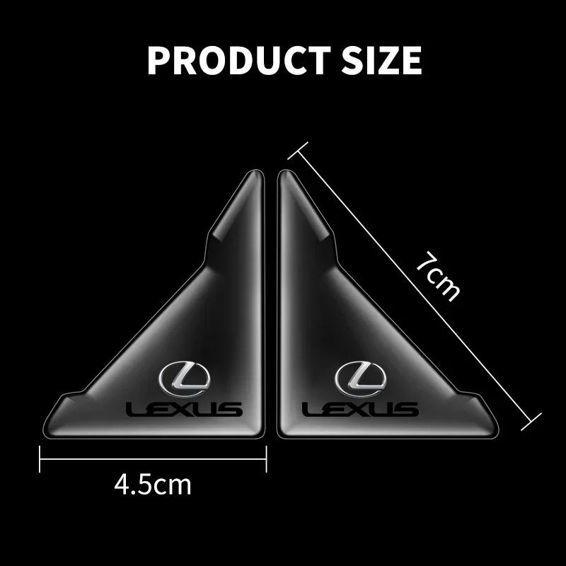 2026 Hot Interior Stickers 2pcs Car Door Corner Transparent Protective Stickers For Lexus LS LC RZ IS350 ES300 GS350 CT200h GX46
