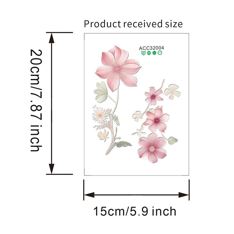 Красивые цветы переключатель настенные наклейки ПВХ съемные водонепроницаемые наклейки для спальни ванной комнаты гостиной украшения дома наклейки