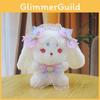 Soft Adorable Rabbit Plush Animal With Shell Ribbon For Childrens Gift Idea