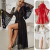 Sexy Mesh Nightgown Lingerie Cardigan Pajamas Women's Bathrobe Homewear 679