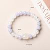 Amethyst & White Crystal Beaded Bracelet for Girls - Sweet Summer Fairy Jewelry