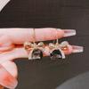 Серебряная Игла Темперамент Хрустальные Серьги Женские Летние Новый Тренд ins Премиум Французские Серьги-Банты Ушные Украшения