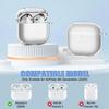 Прозрачный чехол для наушников AirPods 4, мягкий ТПУ, прозрачная защитная крышка с набором для чистки, брелок для аксессуаров AirPods4