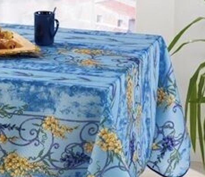 Nappes - PROMO LINGE - Polyester - 150x240cm - bleu