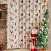 1 шт. шторы в рождественском стиле LOZUJOJU, милые шторы с мультяшным принтом, светонепроницаемые шторы для спальни, гостиной, балкона, окна для домашнего декора