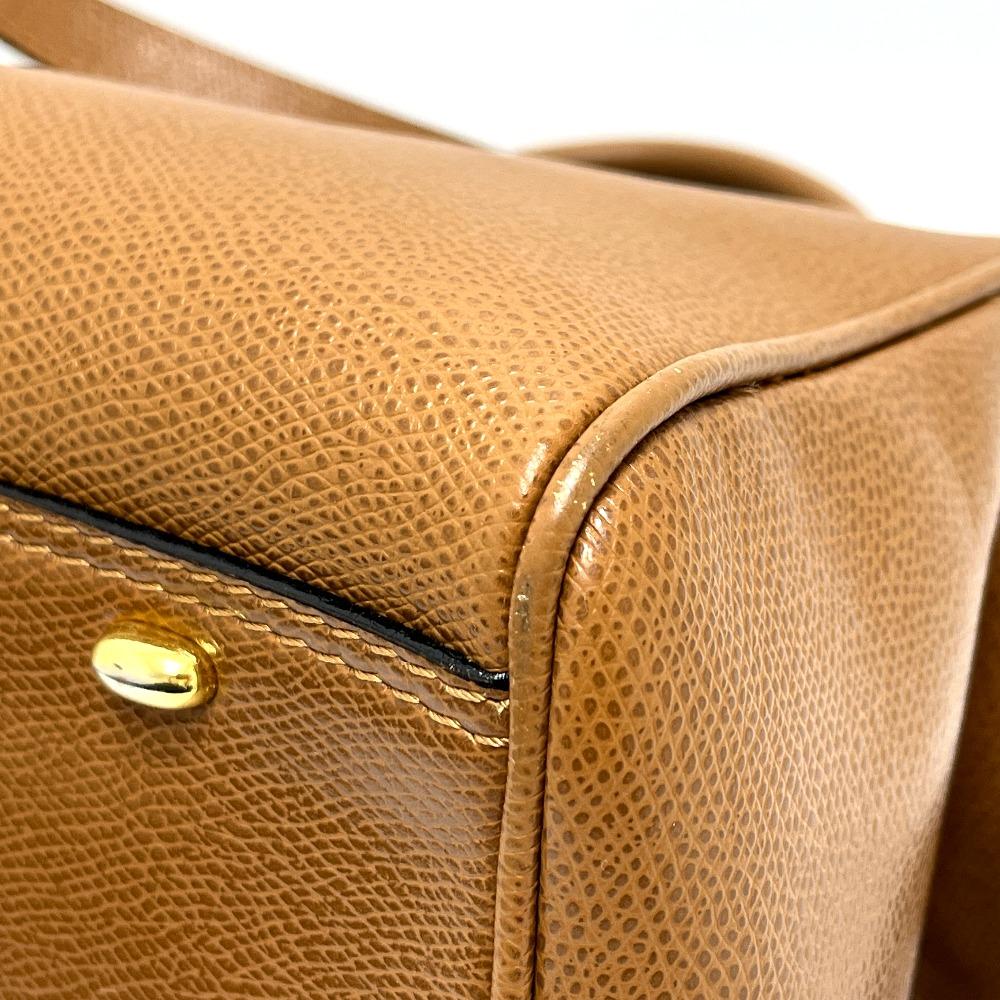CELINE 2WAY Bag Hand Bag Shoulder Bag Leather Brown/GoldHardware