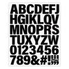 Black Letters A-Z 0-9 Stickers Decals Hot Diy A-Level Washable Thermal Press Vinyl Hoodies Tops Clothes Stickers
