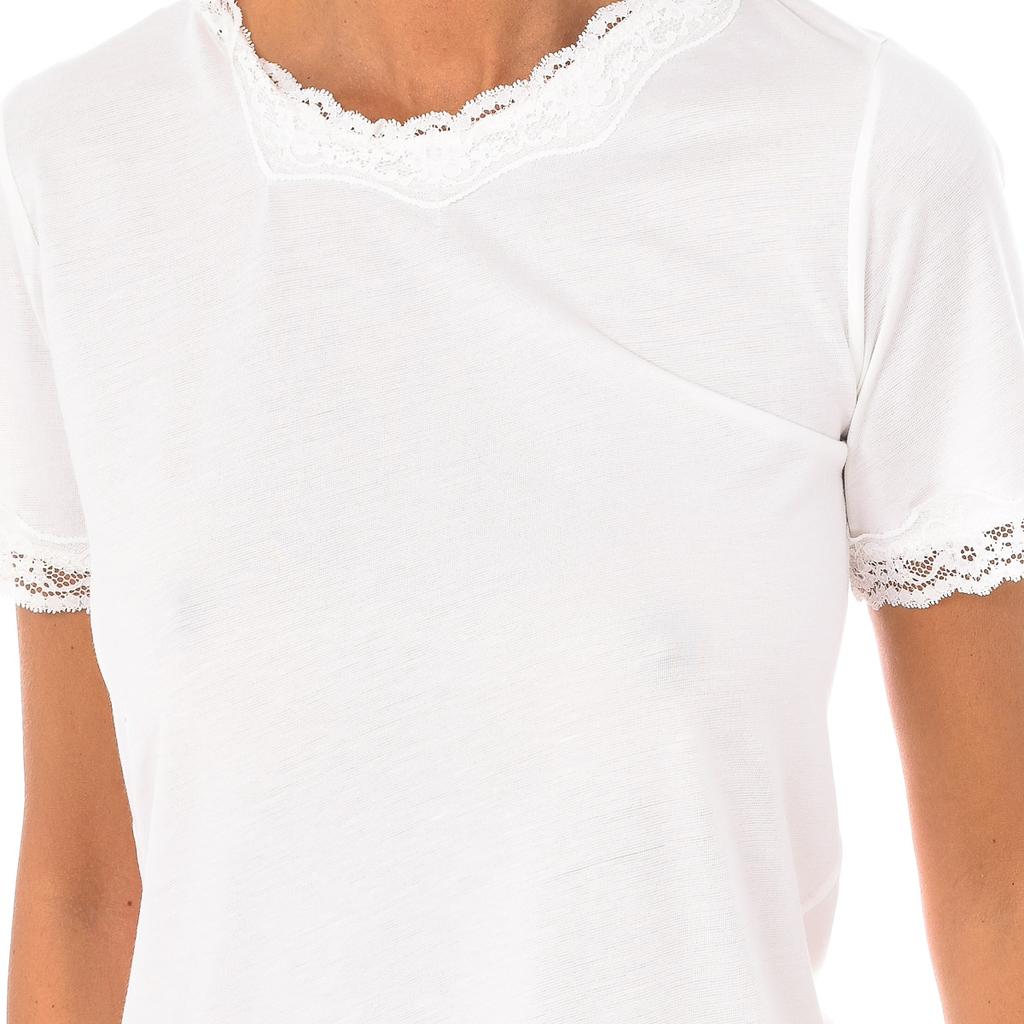 Women's Short-Sleeved Round Neck Pajamas 1202