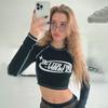 Новые графические футболки Женская мода Топ Y2k Kpop Повседневные футболки с принтом Длинный рукав