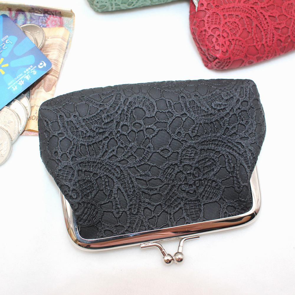 PU кружево тиснением маленький кошелек 4-дюймовый клатч мини портмоне дата-кабель органайзер портативный кошелек для женщин девушки деньги-сумки
