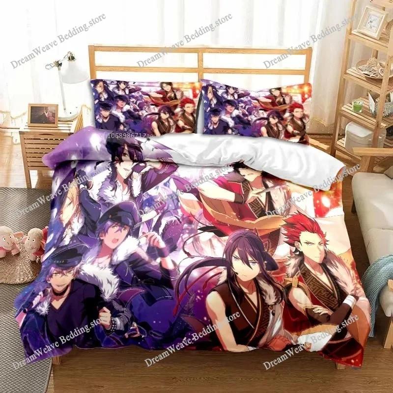 Новый Аниме Рок-группа Ensemble Stars Все сезоны Комплект постельного белья на двуспальную кровать Комплект одеял Покрывало на одеяло Двуспальное King Покрывало на одеяло963