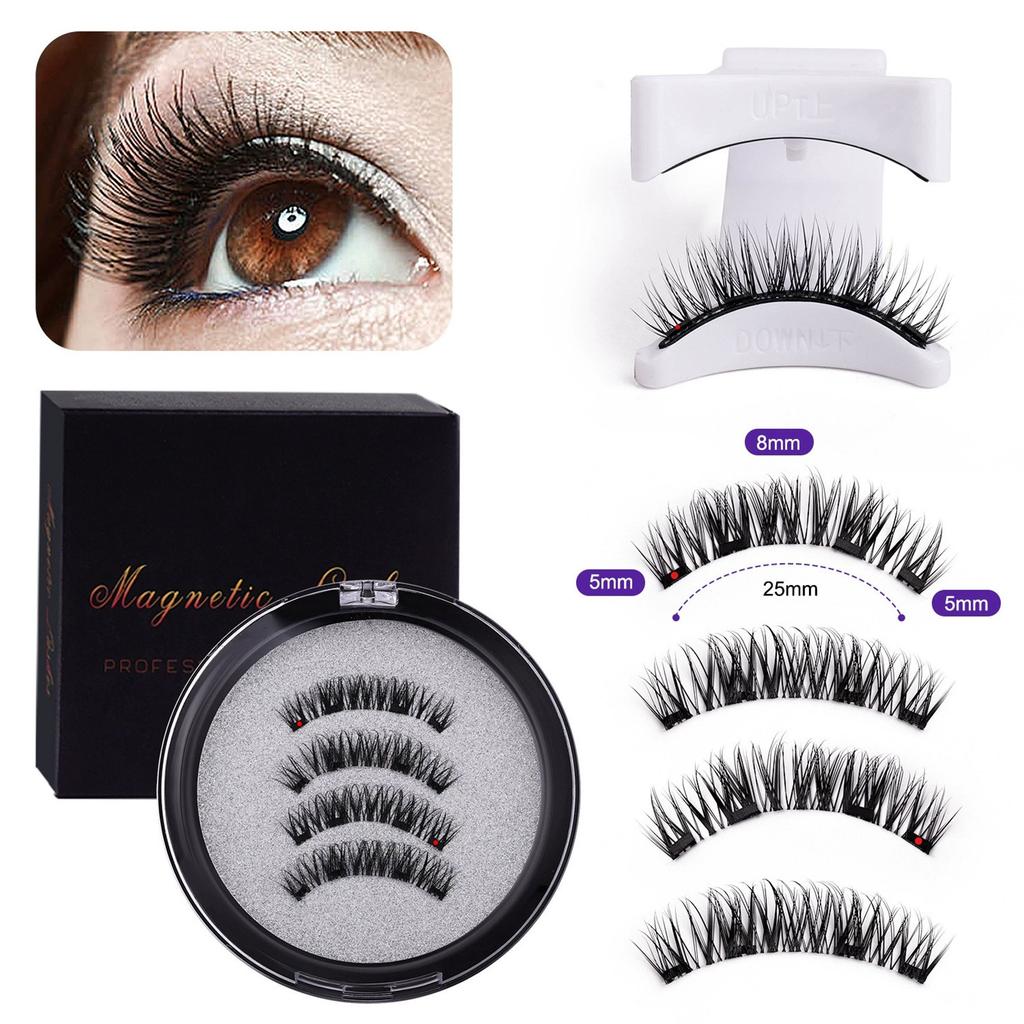 Magnetic Eyelashes, Reusable Natural False Eyelashes, Natural Extension Tape, Magnetic Thick Eyelashes.
