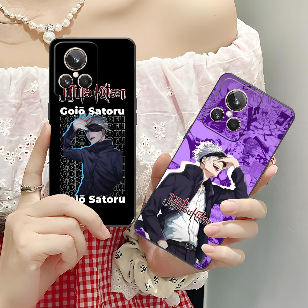 Чехол для телефона Jujutsu Kaisen Сатору Годжо для Realme 15 14 13 12 11 10 9 Pro Plus T i Lite 5G Цветной Печатный Чехол Красивый Чехол