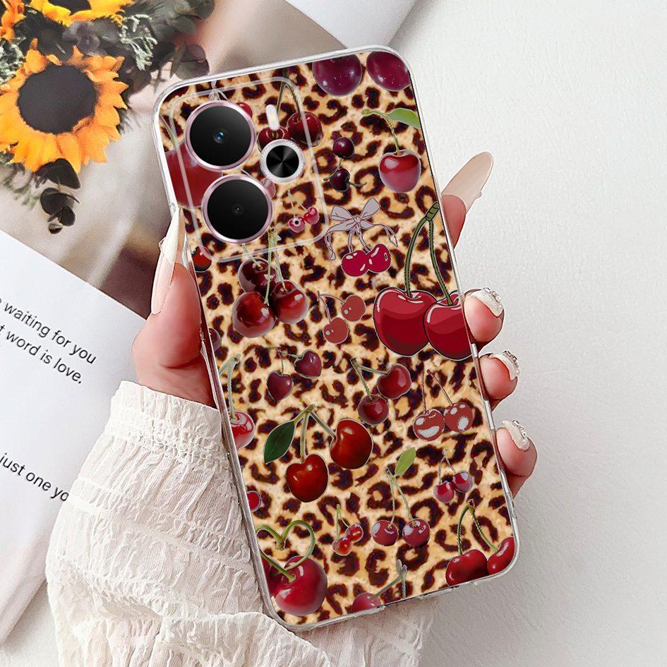Чехол Для Realme 14 5G Новый Стильный Розовый Бабочка Луна Мягкий Силиконовый Чехол Coque Для Realme14 14X 14T Бампер Realme14T 14 X Funda